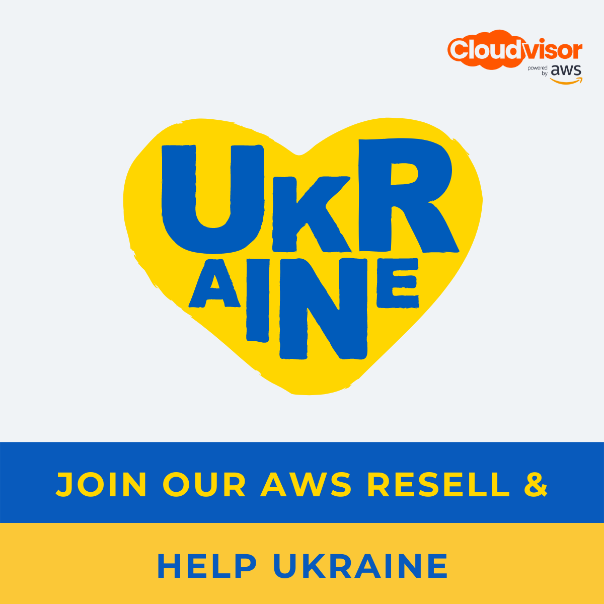 Blue & Yellow Minimal Support Love Peace for Ukraine Linkedin Post  (2)